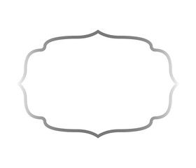 Realistic silver frame