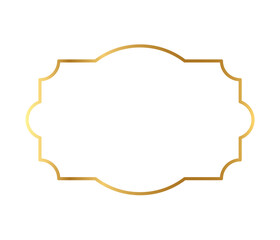 Realistic golden frame	