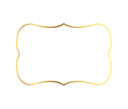 Realistic golden frame	