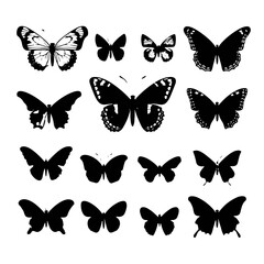 butterfly silhouette, butterfly svg, butterfly png, butterfly illustration, butterfly clipart, butterfly, insect, wing, nature, animal, fly, beauty, wings, swallowtail, yellow, vector, macro, summer, 