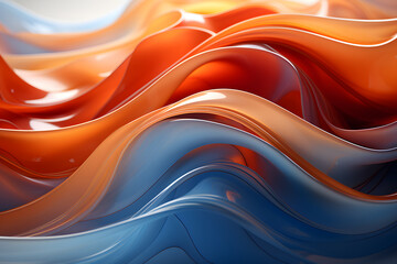 orange and blue silk background
