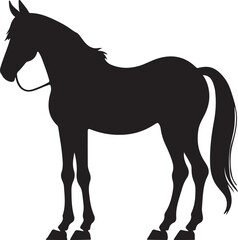 silhouette of a horse vector illustration