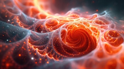 Immersive 3D Fractal Experience. Smooth Color Transitions in a Mesmerizing Artwork
