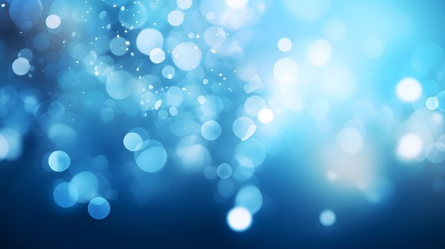 Abstract light blue bokeh background
