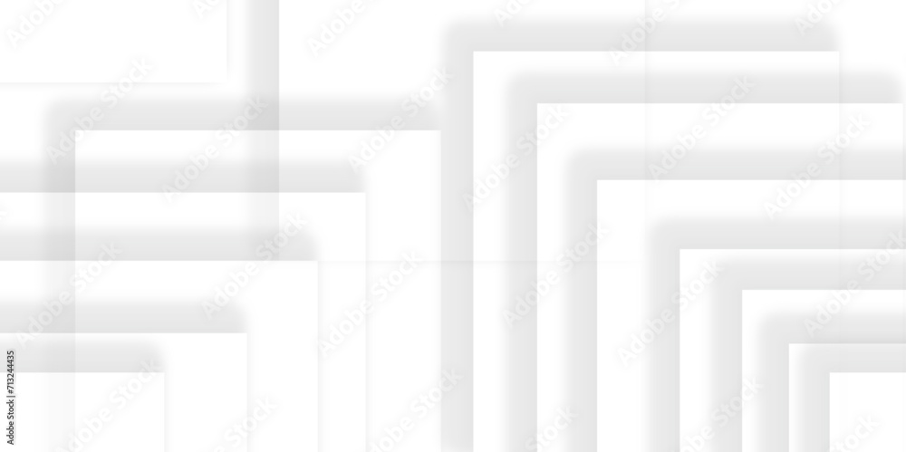 Poster abstract white background with soft light gradient pattern of stripes, corners of paper in minimal u