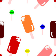 Sweet Foods Seamless Pattern | Foods Pattern | Sweet Foods Vector