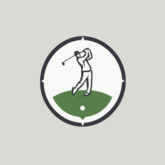 Golf Logo Design EPS Format Very Cool