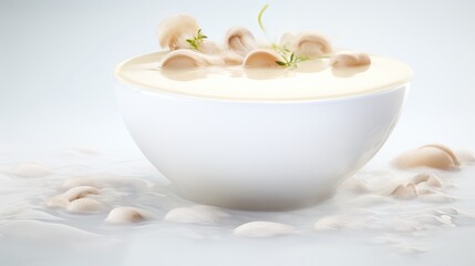 Obraz na płótnie Canvas Professional food photography of Cream soup of mushrooms