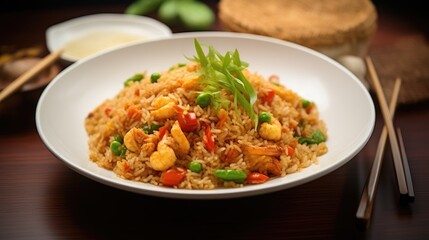 Professional food photography of Fried rice