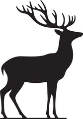 deer silhouette  vector illustrator