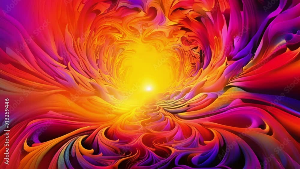 Poster enter a psychedelic paradise where vibrant patterns and hallucinatory visions unfold.