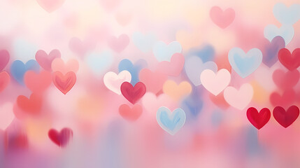 Valentine's Day background with hearts, love and romance background
