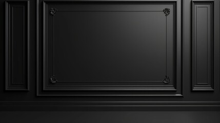 Black background decorated with square frames