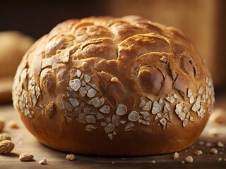 freshly baked loaf of bread