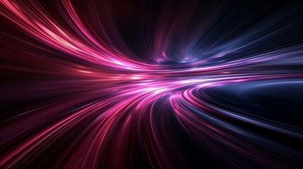 Black background with purple beams of light coming out.