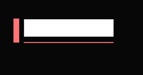 Simple corporate lower third animation in black background. In and out moving title signs headline, trendy dynamic presentation video intro outro infographic, creative lower third.