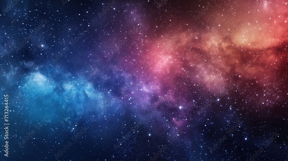 Wall mural abstract depiction of a starry night sky with constellations and cosmic colors background