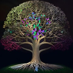 tree of life image generative ai Resilience Rhythms World Cancer Day awareness celtic tree of life 