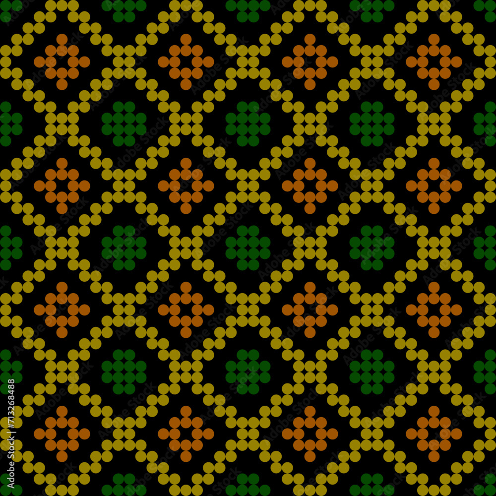 Poster seamless background pattern. geometric pattern with colored circles.