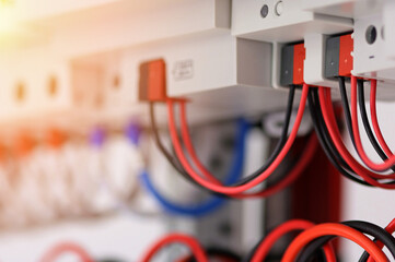 Connection of electronic modules using electrical insulated wires.Sunflare.