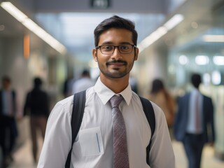 indian hindu male employee or manager