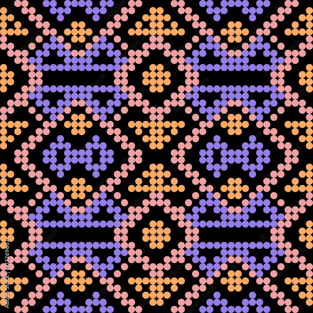 Aufkleber seamless background pattern. geometric pattern with colored circles.