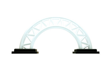 3d rendered reflector light structure