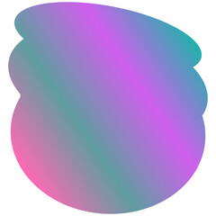 A simple cut out transparent cloud shape design element.