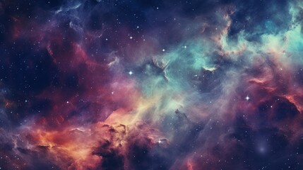 Colorful Nebula in Scifi Universe, Background, Wallpaper