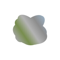 A simple cut out transparent cloud shape design element.