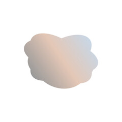 A simple cut out transparent cloud shape design element.