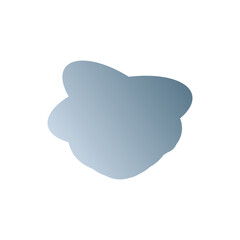 A simple cut out transparent cloud shape design element.