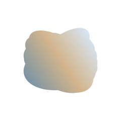 A simple cut out transparent cloud shape design element.