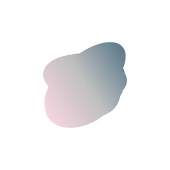 A simple cut out transparent cloud shape design element.