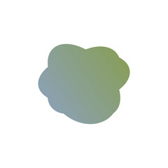 A simple cut out transparent cloud shape design element.