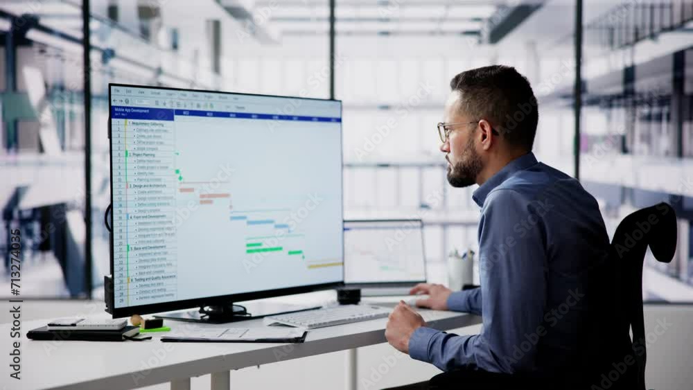 Poster gantt gantt software project