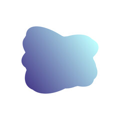 A simple cut out transparent cloud shape design element.