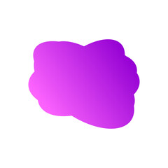A simple cut out transparent cloud shape design element.