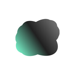 A simple cut out transparent cloud shape design element.
