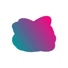 A simple cut out transparent cloud shape design element.