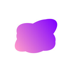 A simple cut out transparent cloud shape design element.