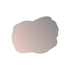 A simple cut out transparent cloud shape design element.