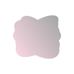 A simple cut out transparent cloud shape design element.