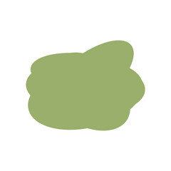 A simple cut out transparent cloud shape design element.