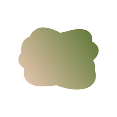 A simple cut out transparent cloud shape design element.