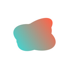 A simple cut out transparent cloud shape design element.