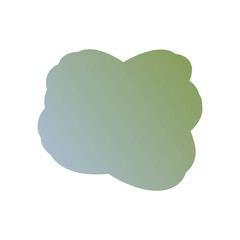 A simple cut out transparent cloud shape design element.