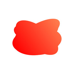 A simple cut out transparent cloud shape design element.