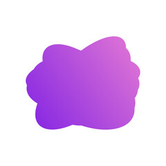 A simple cut out transparent cloud shape design element.