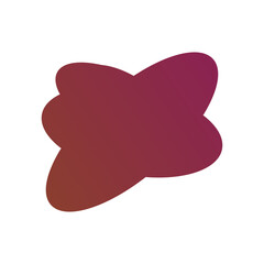 A simple cut out transparent cloud shape design element.